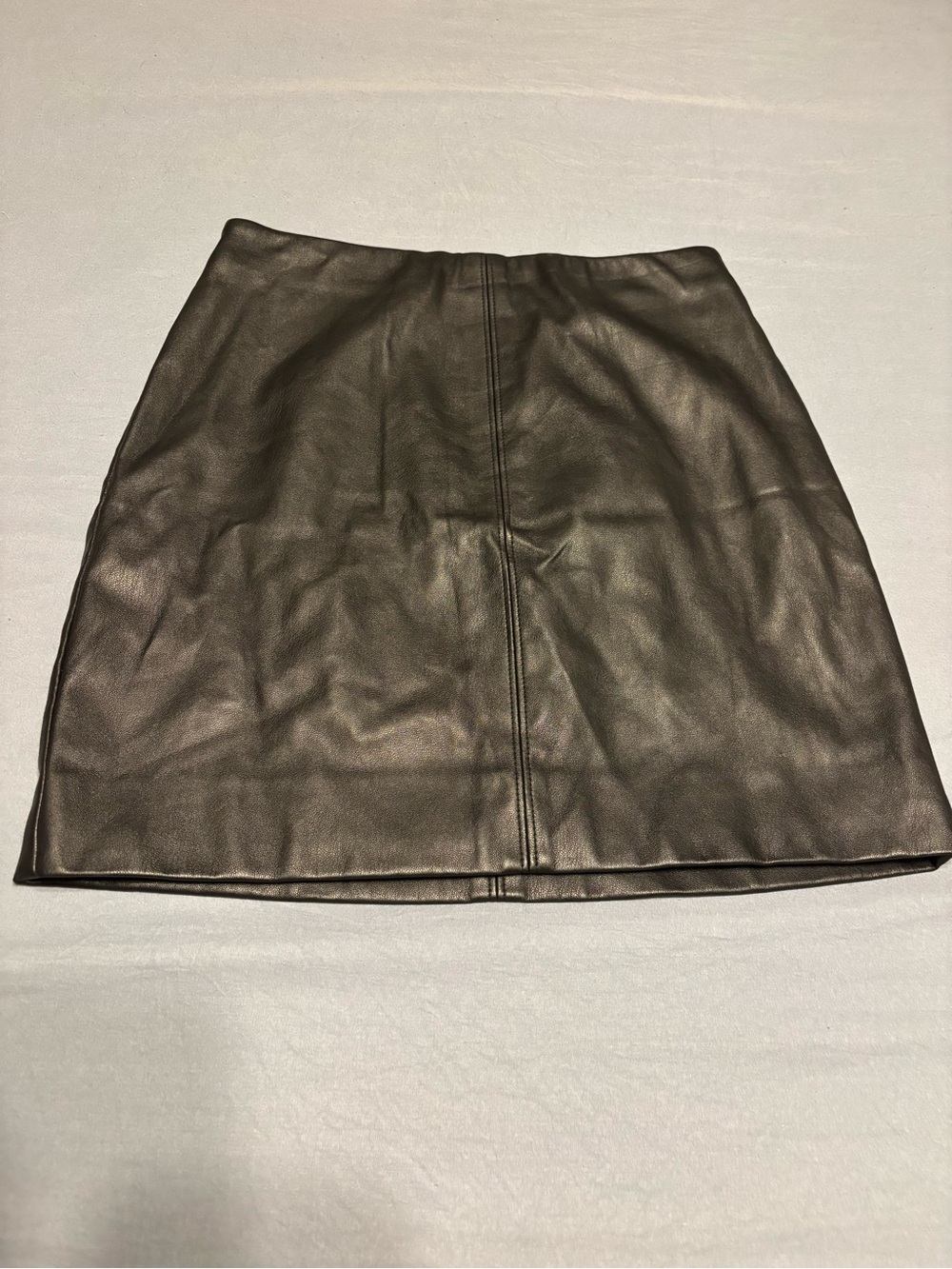 Hollister Black Faux Leather Mini Skirt